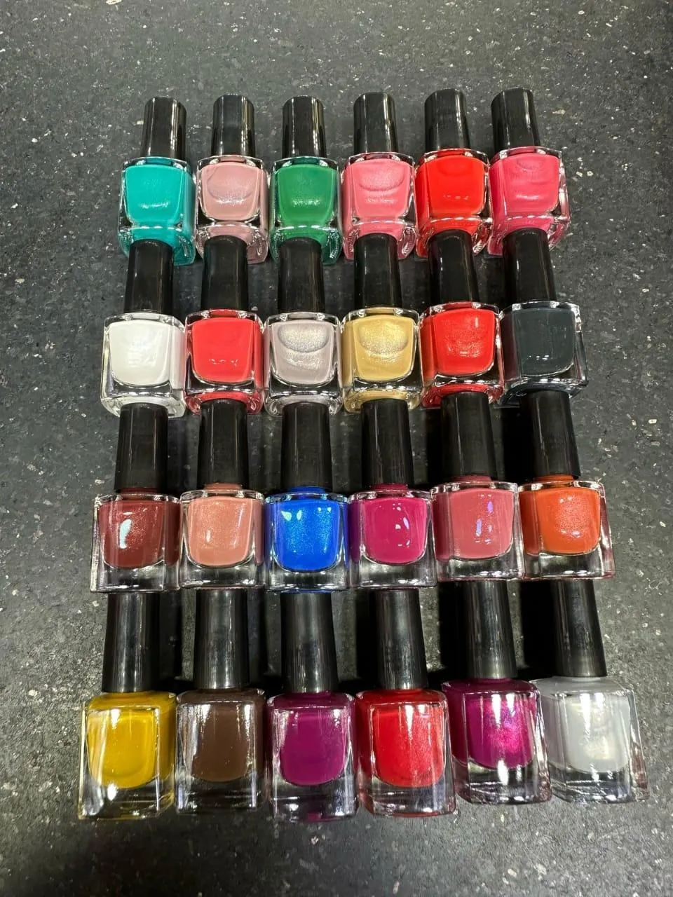 Vibrant Multicolor Nail Polish - 24 Pcs for Smooth and Even Coverage