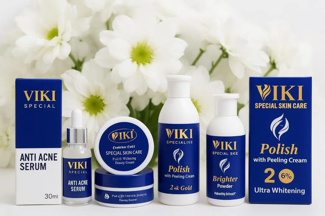 3 in 1 Skincare Bundle - 1 Pcs Face Cream, Face Serum & Skin Polisher