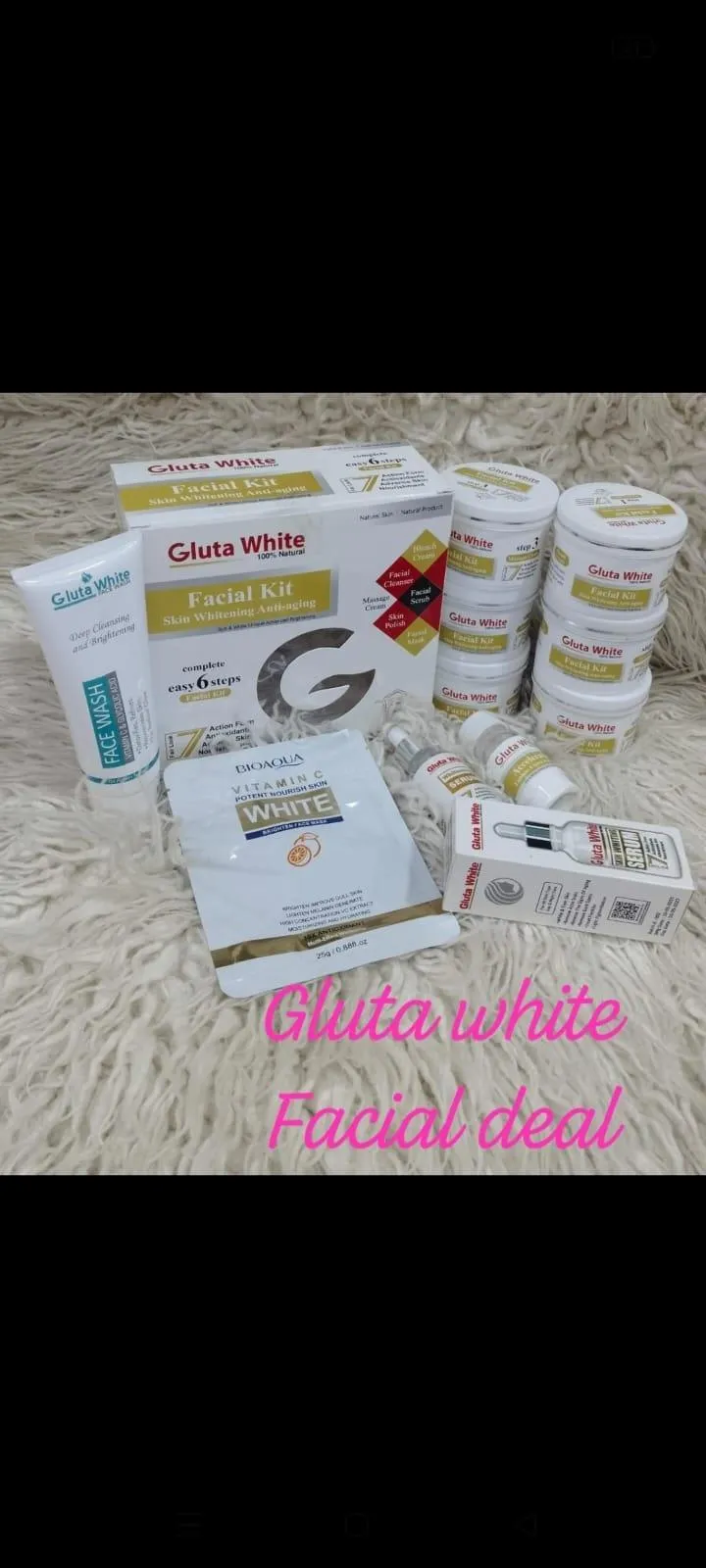 glutathione facial kit Vitamin C + Glutathione Facial Kit  Herbs & Pure