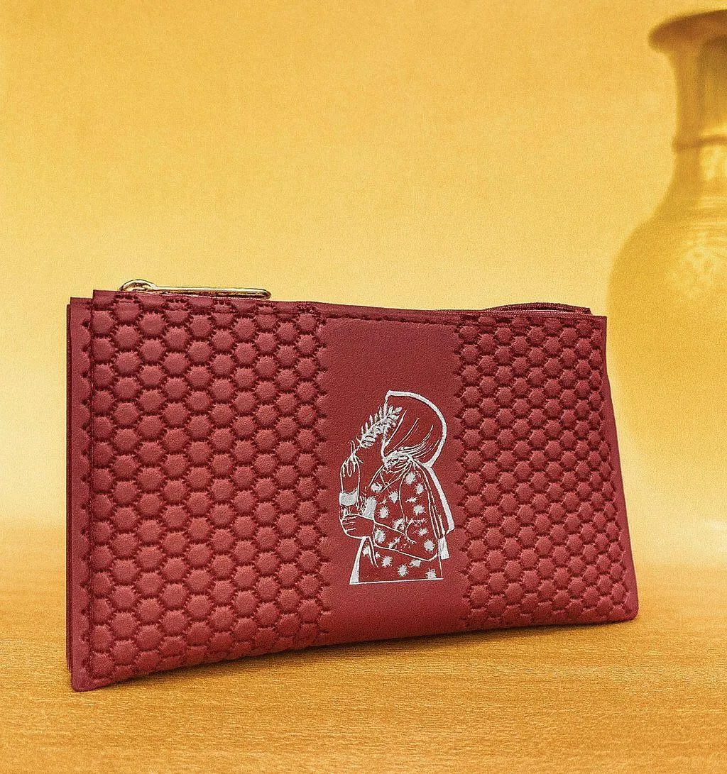 Women's PU Leather Plain Wristlet