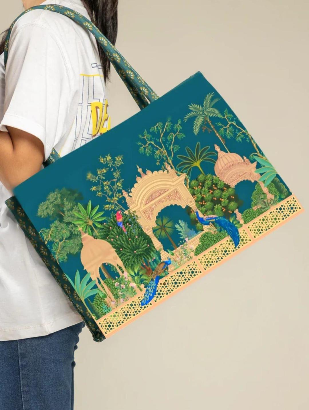 Girl's PU Leather Printed Shoulder Bag