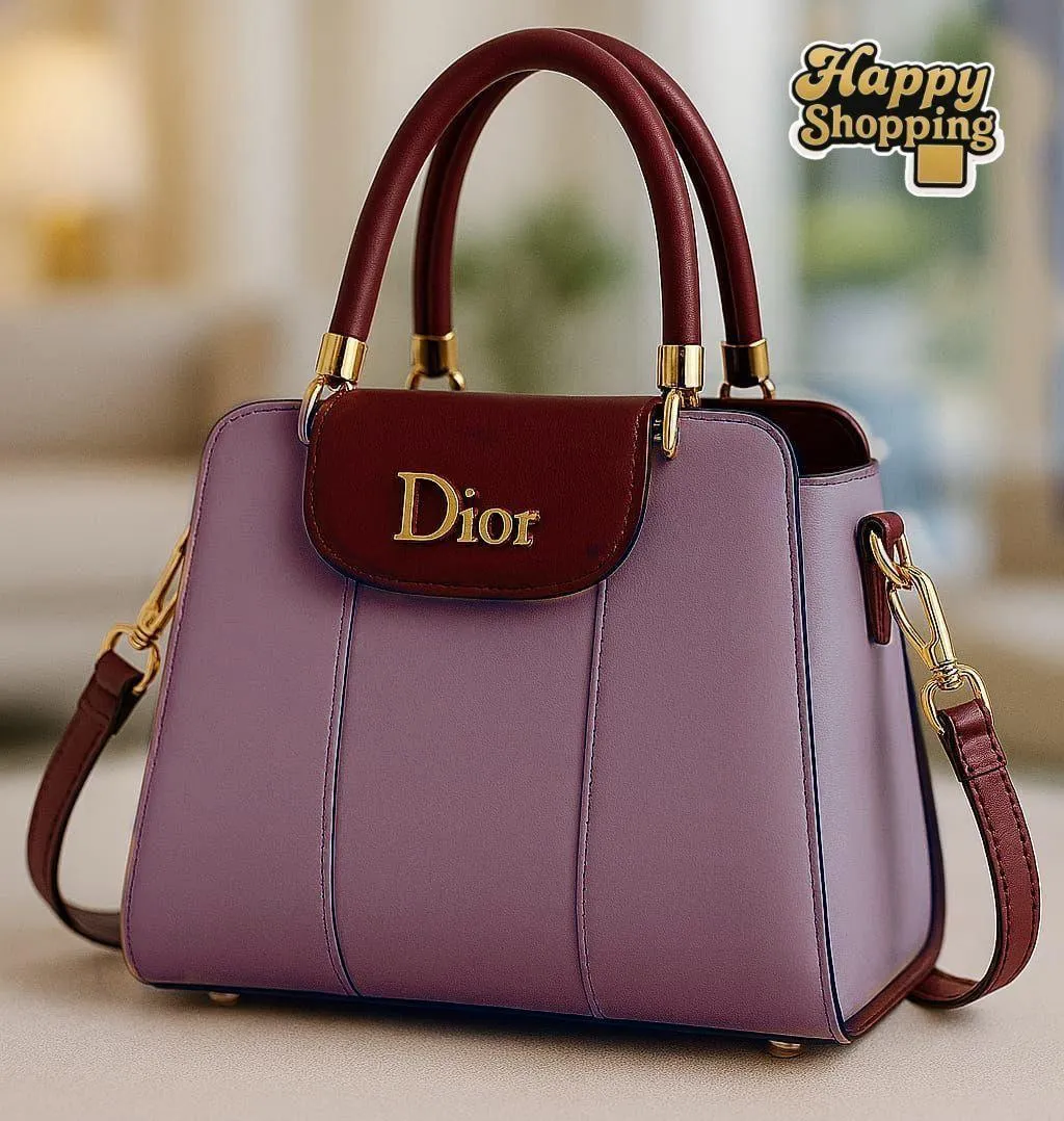 Women's PU Leather Plain Shoulder Bag