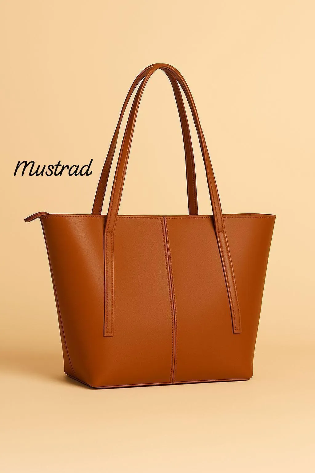 Women's PU Leather Plain Tote Bags