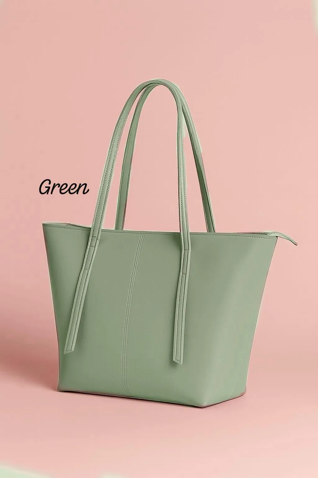 Women's PU Leather Plain Tote Bags
