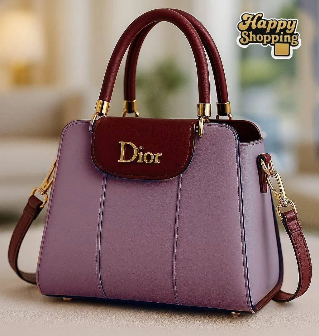 Women's PU Leather Plain Shoulder Bag