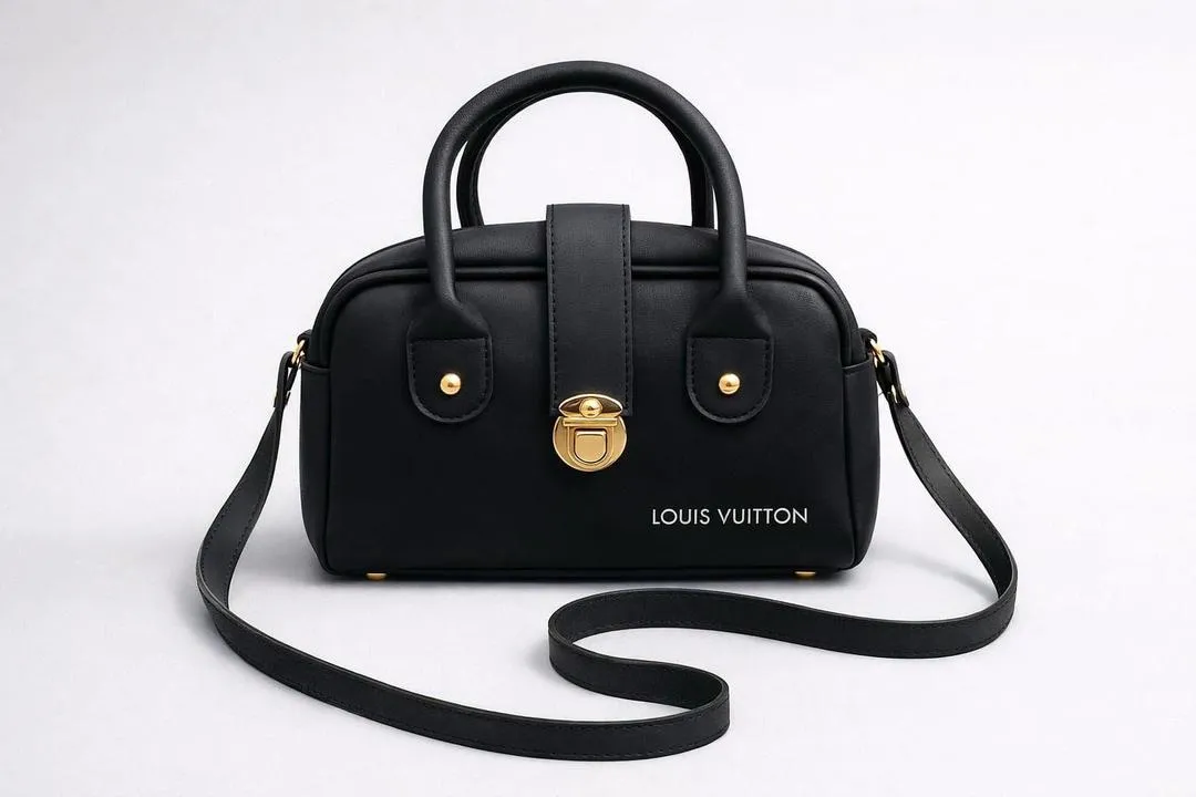 Women's Leather Plain Shoulder Bag