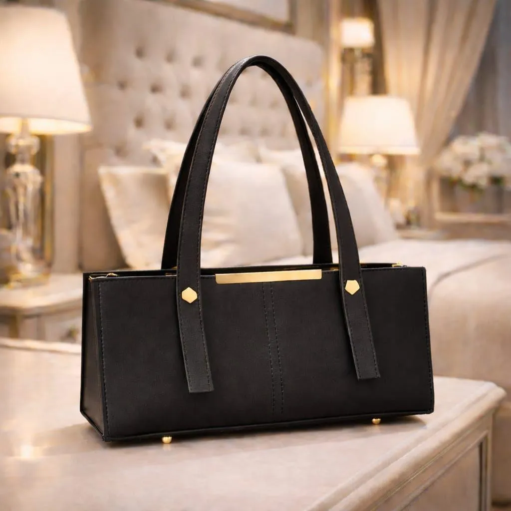 Girl's Leather Plain Shoulder Bag