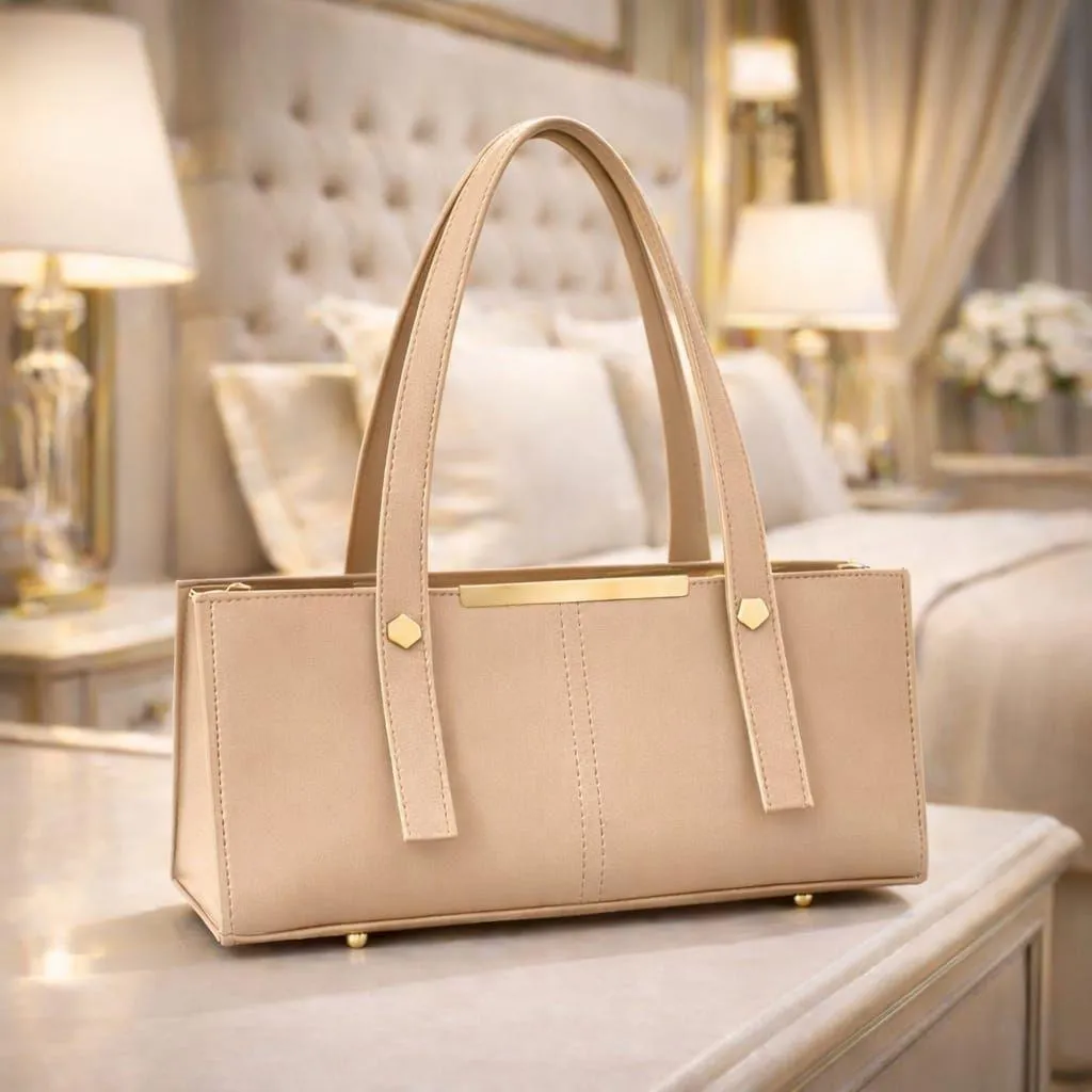 Women's Leather Plain Shoulder Bag