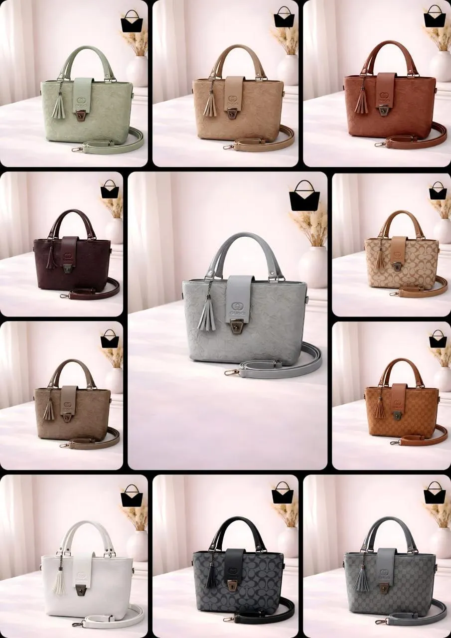 Women's Leather Plain Shoulder Bag