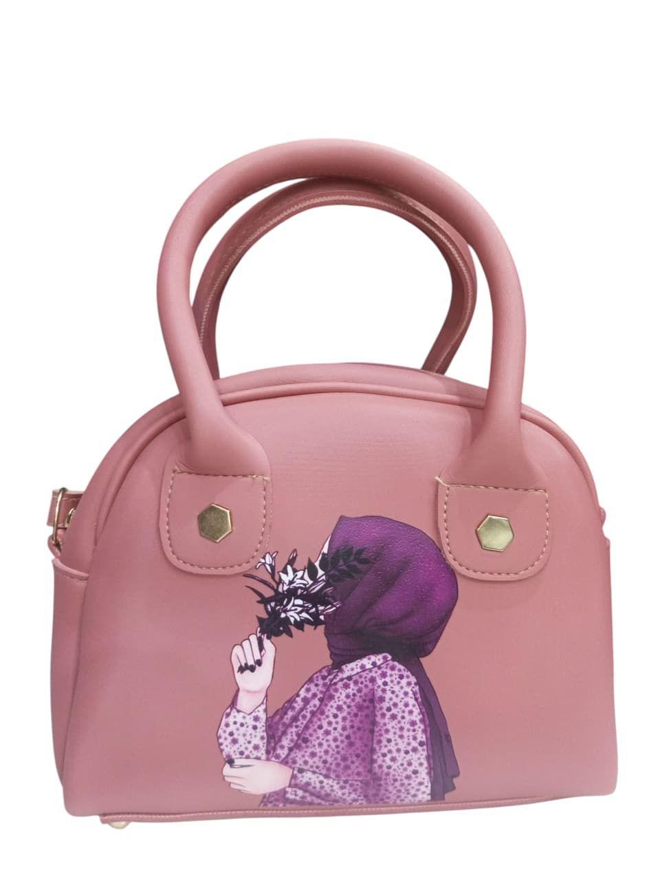 Girl's PU Leather Plain Hand Bag