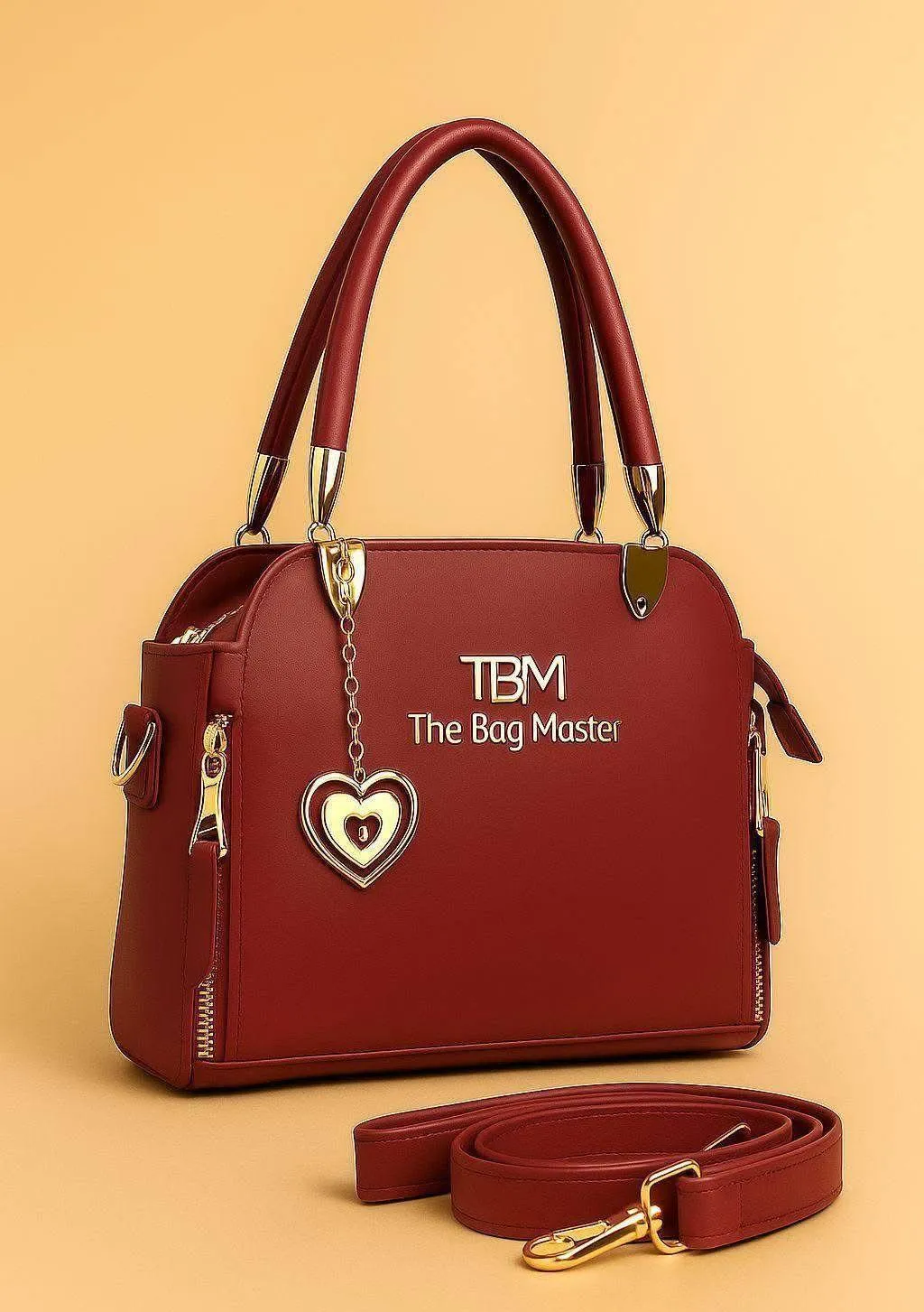 Women's PU Leather Plain Hand Bag