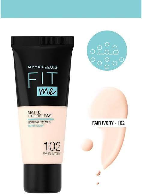 Maybelline Fitme High Coverage Foundation - 30ml for Flawless Skin
