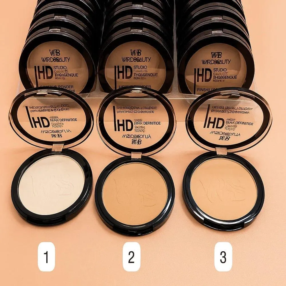 High Coverage Black Face Powder - Ultra Pigmented & Long-Lasting, 100g
