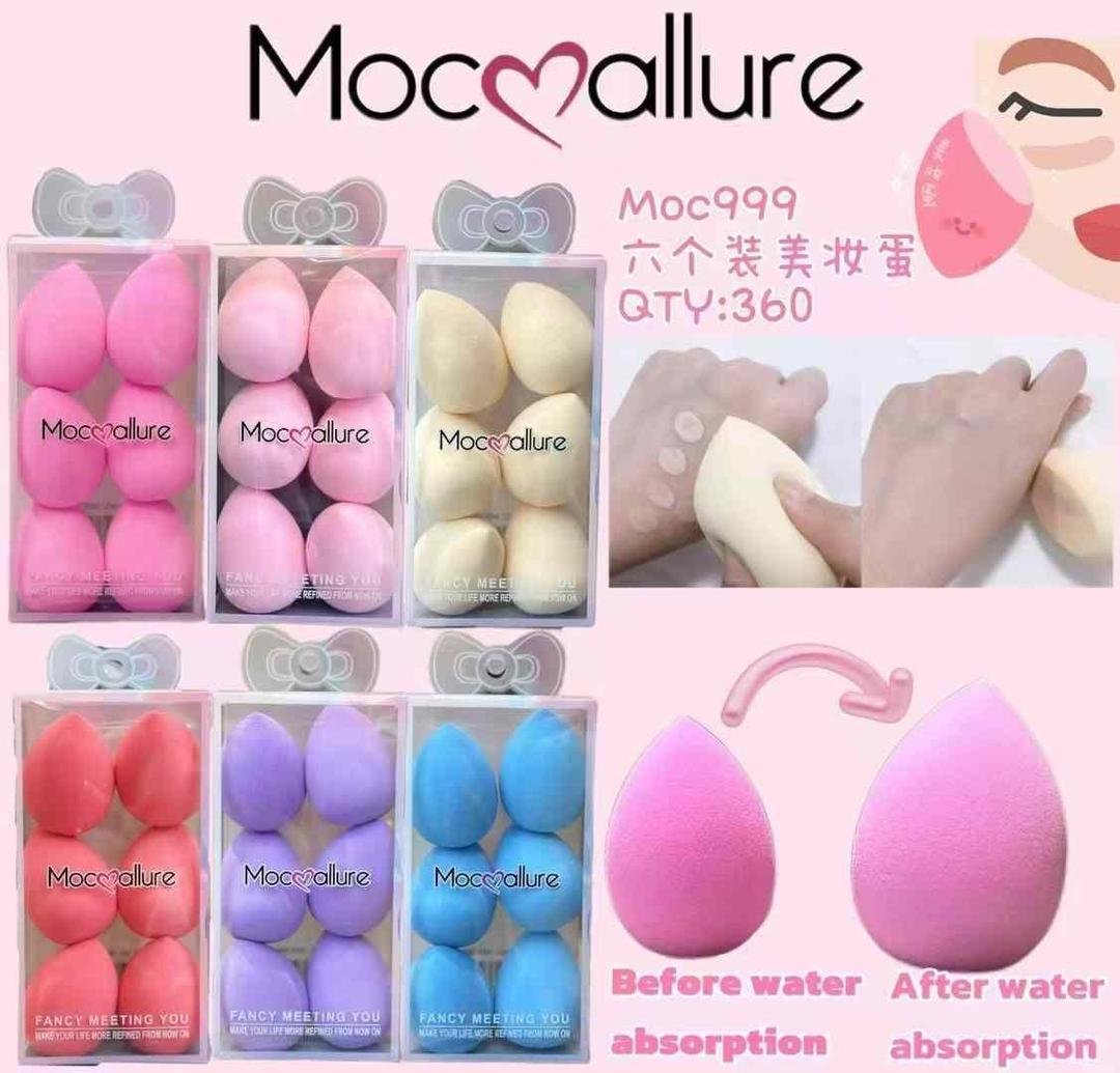 6 Pcs Multicolor Beauty Blender for Blending Makeup and Contouring