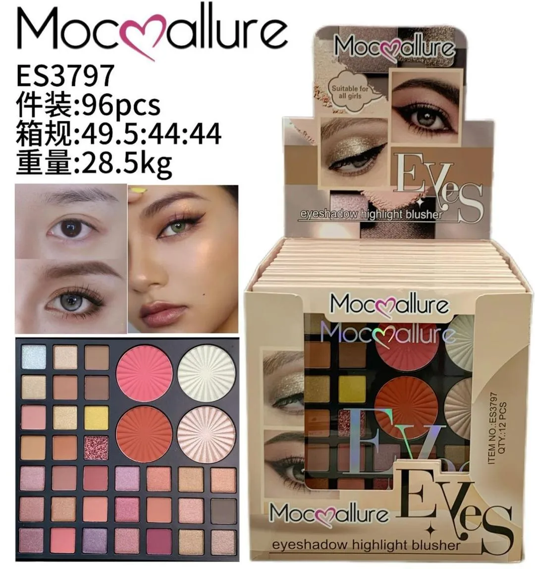 Vibrant Multicolor Eyeshadow Palette with Matte and Glitter Finish - 1 Pcs
