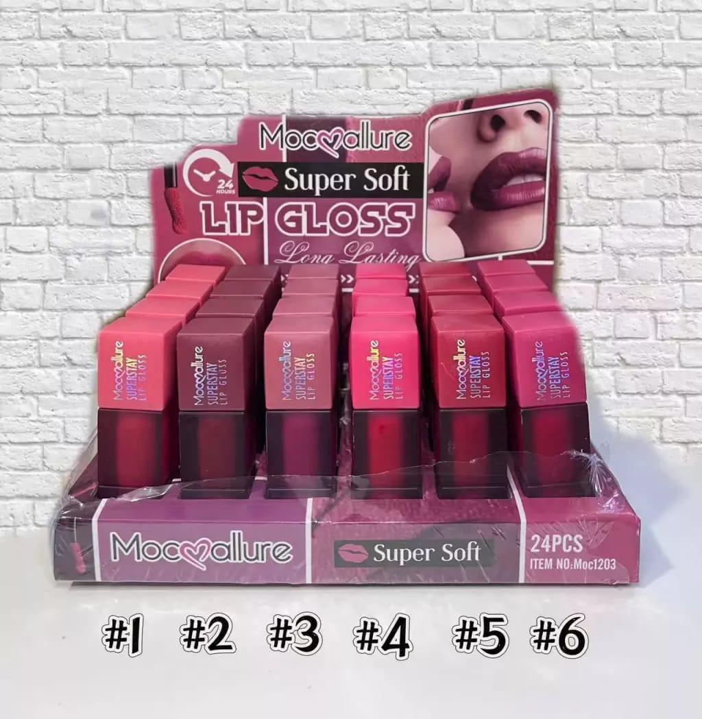 Bold Coverage Lip Gloss - Multicolor, 6 Pcs of Creamy Glam