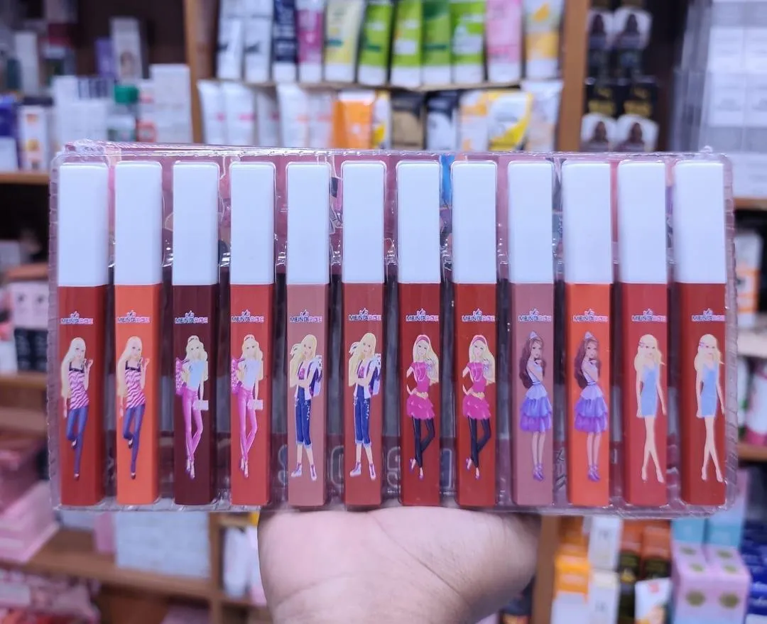 Multicolor High Pigmented Lip Gloss - 12 Pcs with Cool Undertone