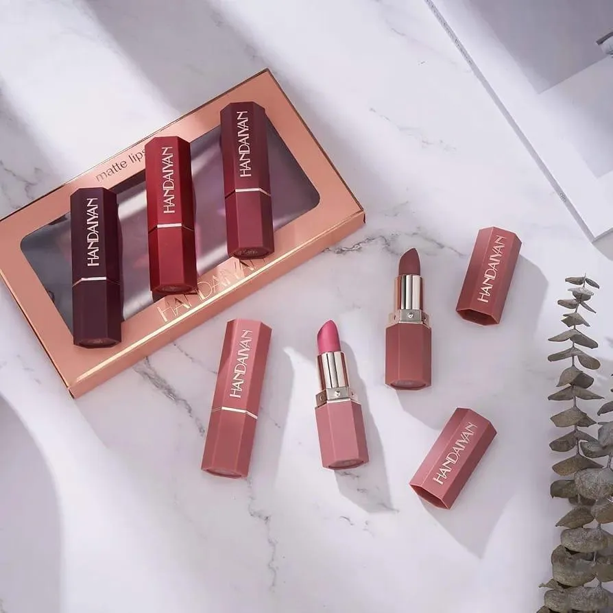 Bold Coverage Lipstick Set - 6 Pcs of Multicolor Matte Finish