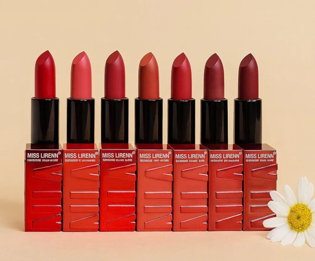 Bold Coverage Multicolor Lipstick - 6 Pcs Matte Finish