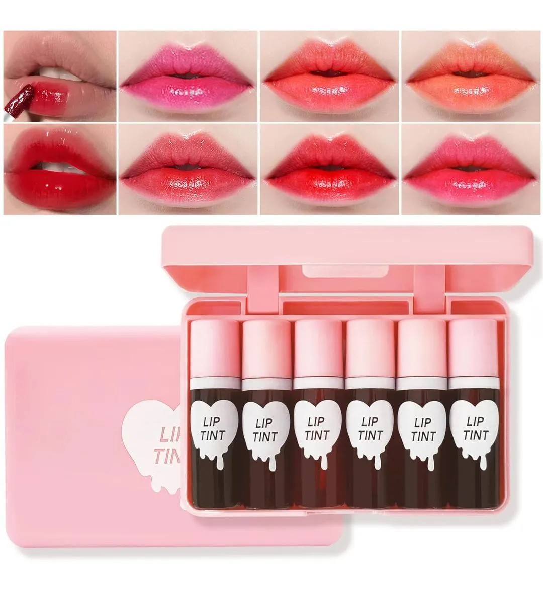 High Pigmented Multicolor Lip Tint - 6 Pcs Cool Undertone Collection