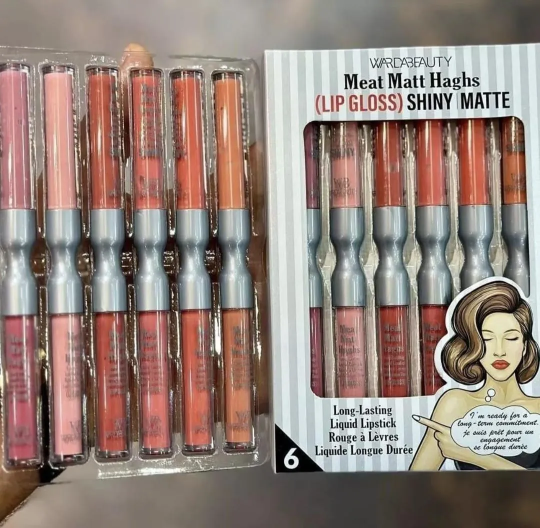 Matte Finish Lip Gloss 6 Pc - 100 g