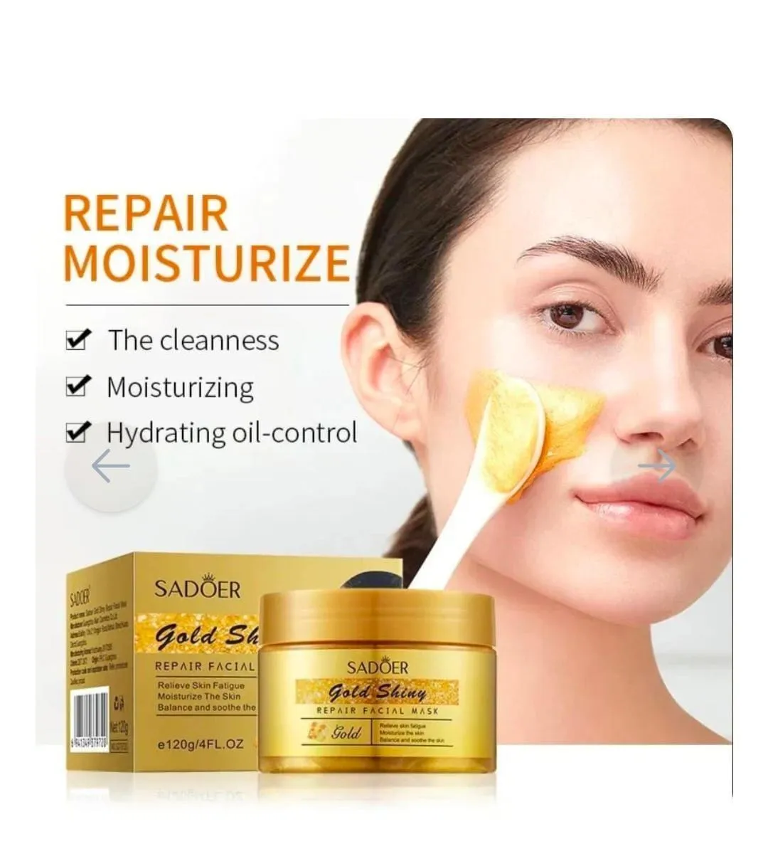 Golden Whitening And Brightening Face Mask - 50ml for All Skin Types