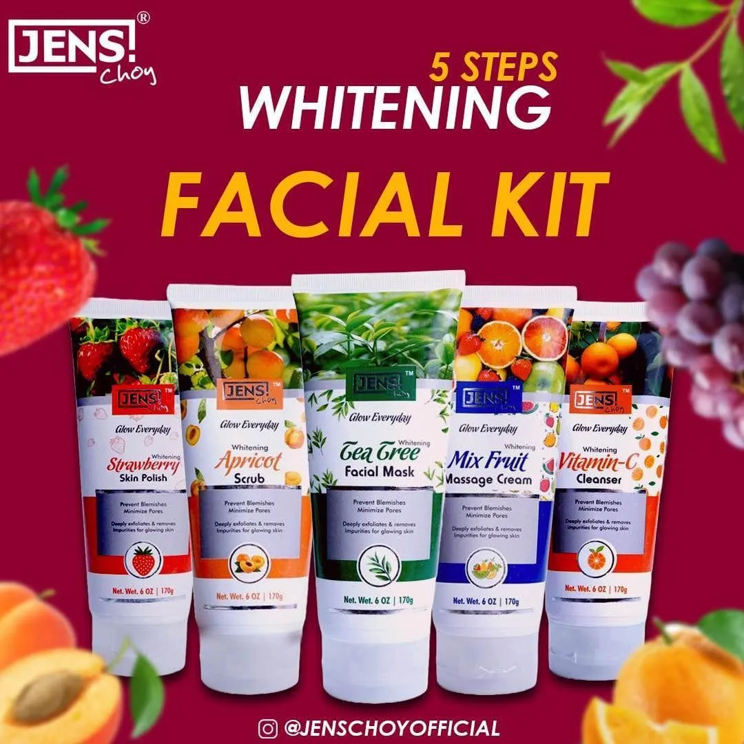 Whitening And Brightening Facial Kit 5 Pc - 175 Ml