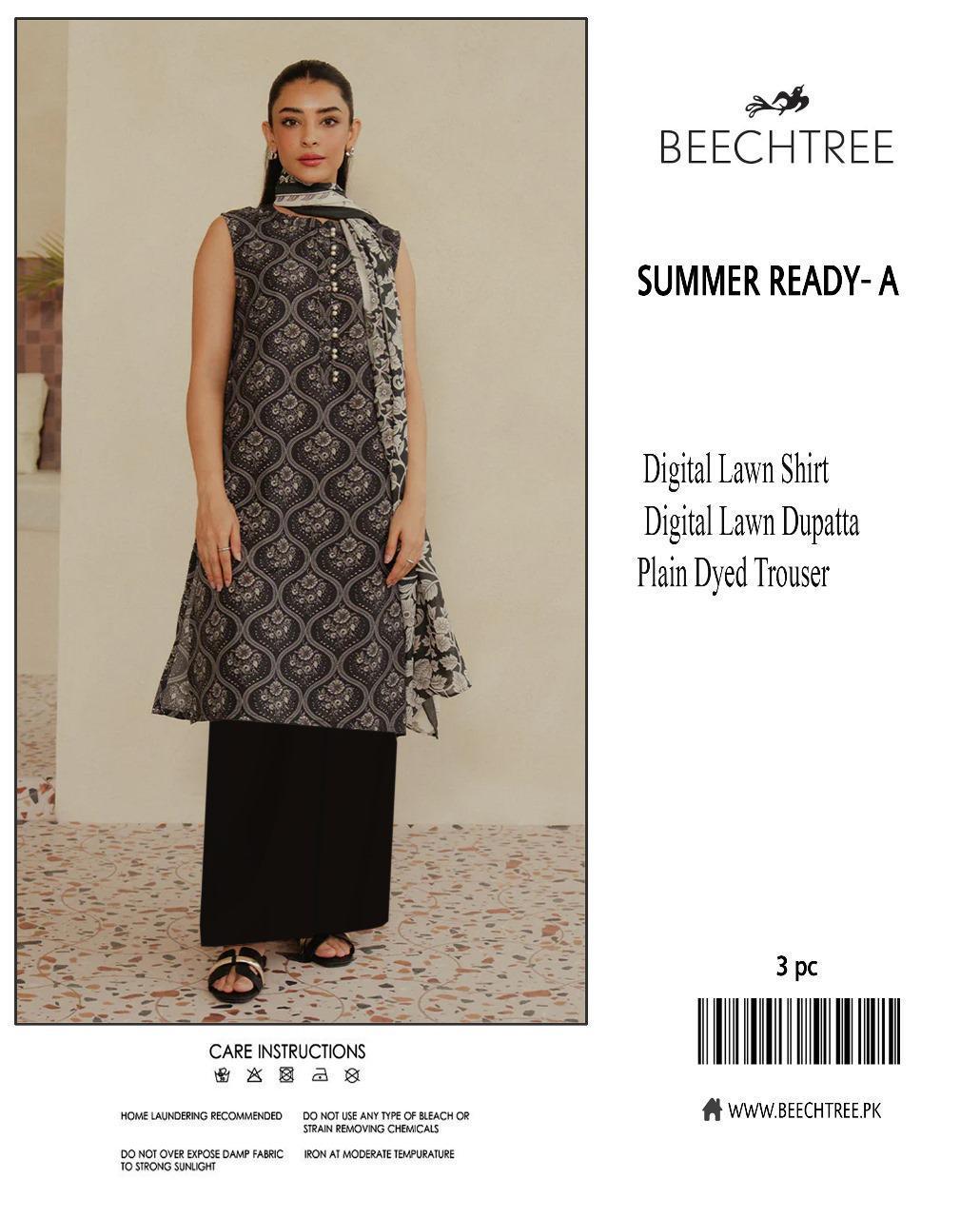 3 Pcs Women's Unstitched Printed Suit