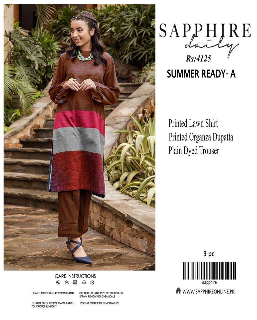 3 Pcs Women's Unstitched Printed Suit