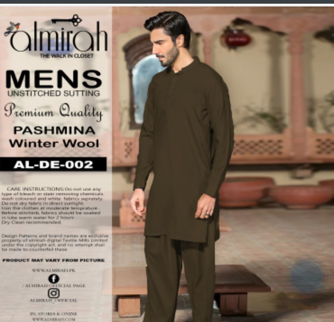 Luxurious Wool Suit for Men - Stylish Winter Wear in Green
