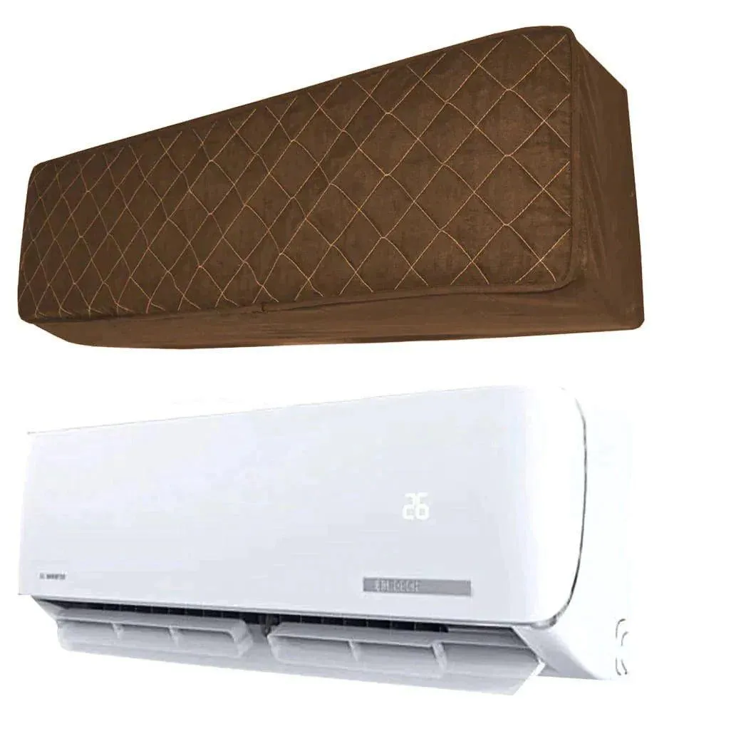 Premium Cotton AC Cover - Plain Design, Indoor & Outdoor Included