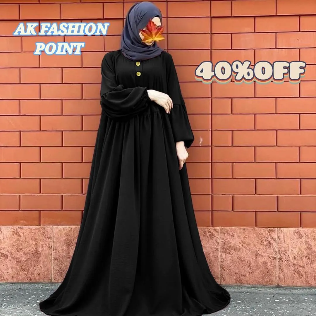 Georgette Plain Classic Abaya