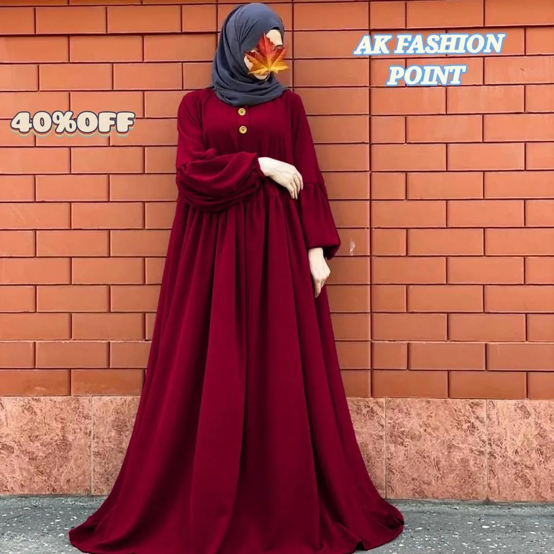 Georgette Plain Classic Abaya
