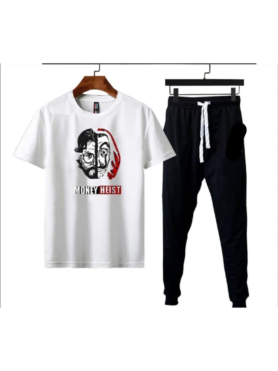 Micro Interlock Printed Track Suit     white    monyhiest