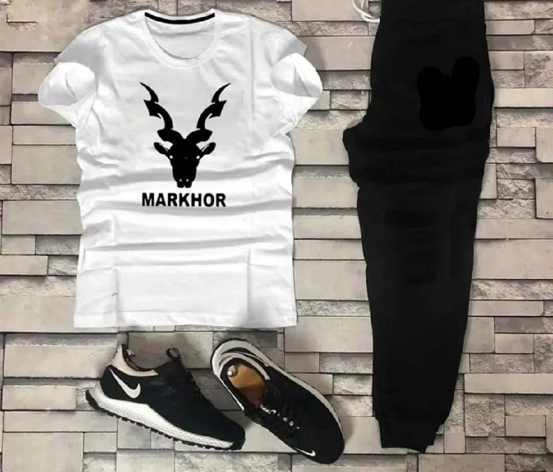 Micro Interlock Printed Track Suit    Wight  Markhor