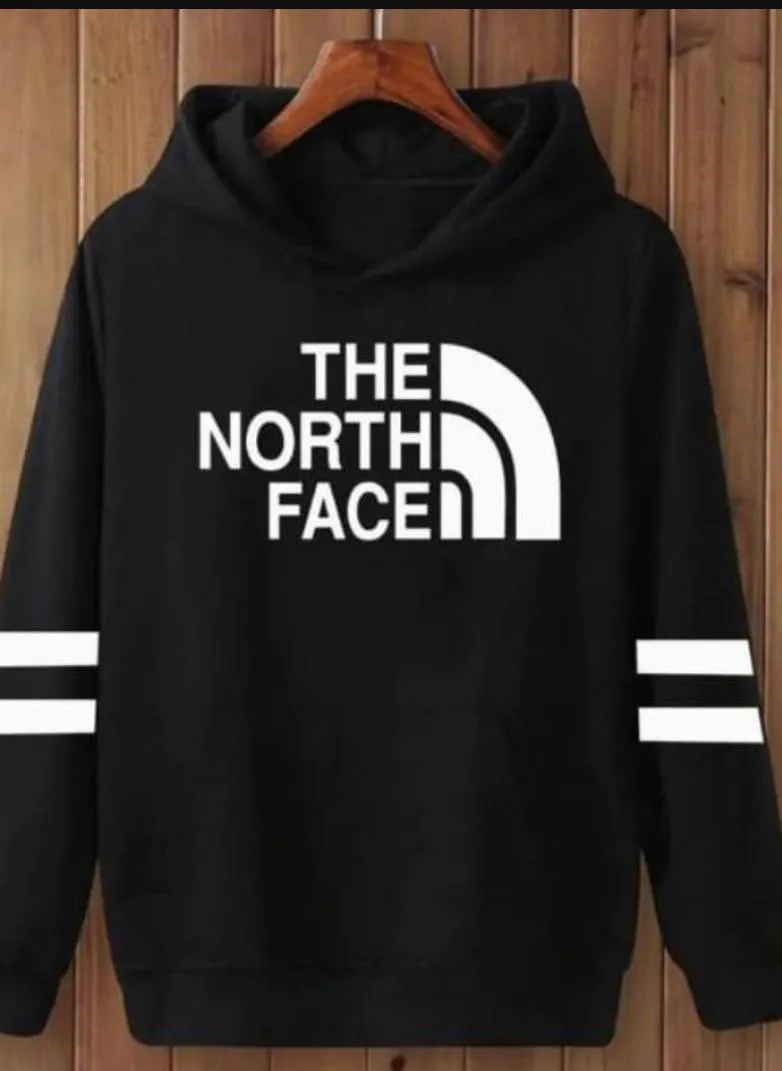 [ Black the North ]  Polyester Fleece Printed Hoodie