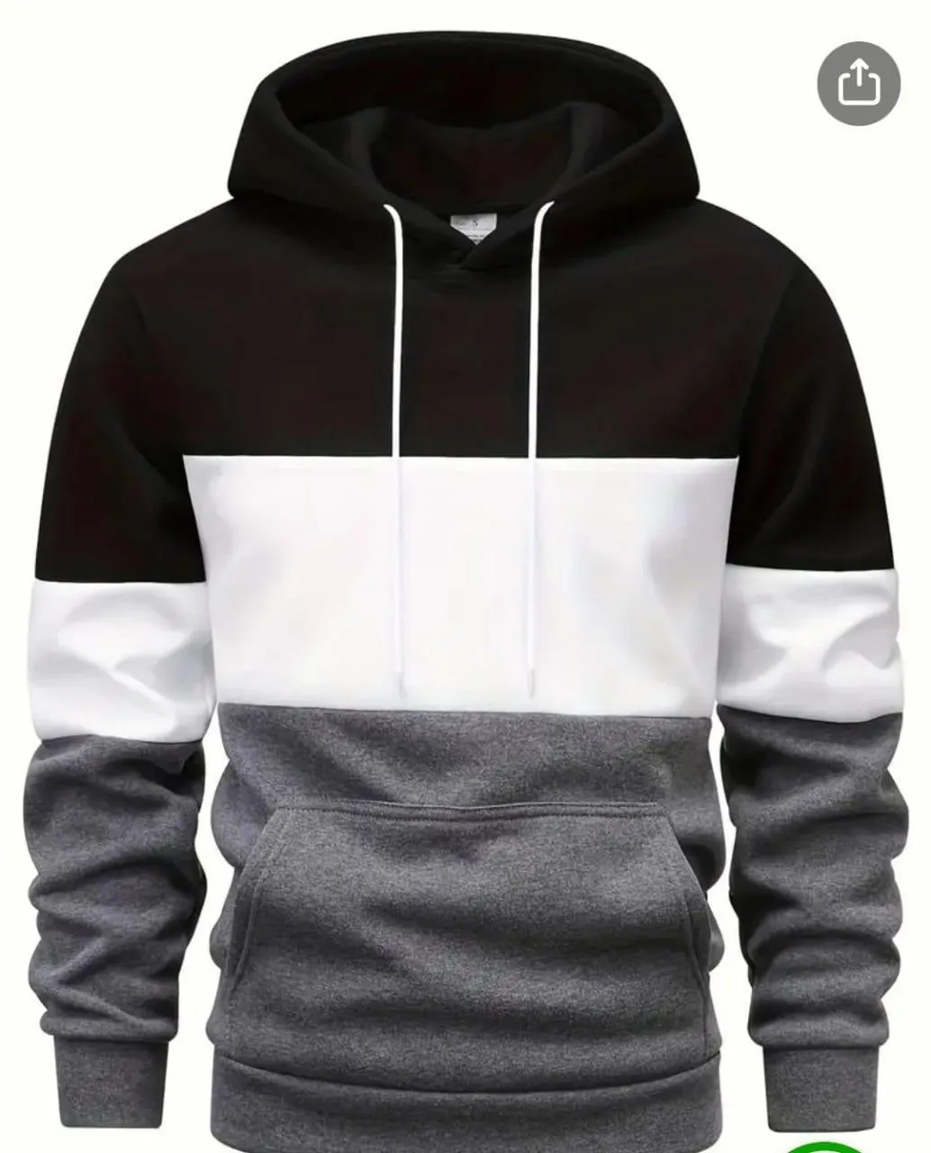 [ A.B 3 colour Black ]  Polyester Fleece Plain Hoodie