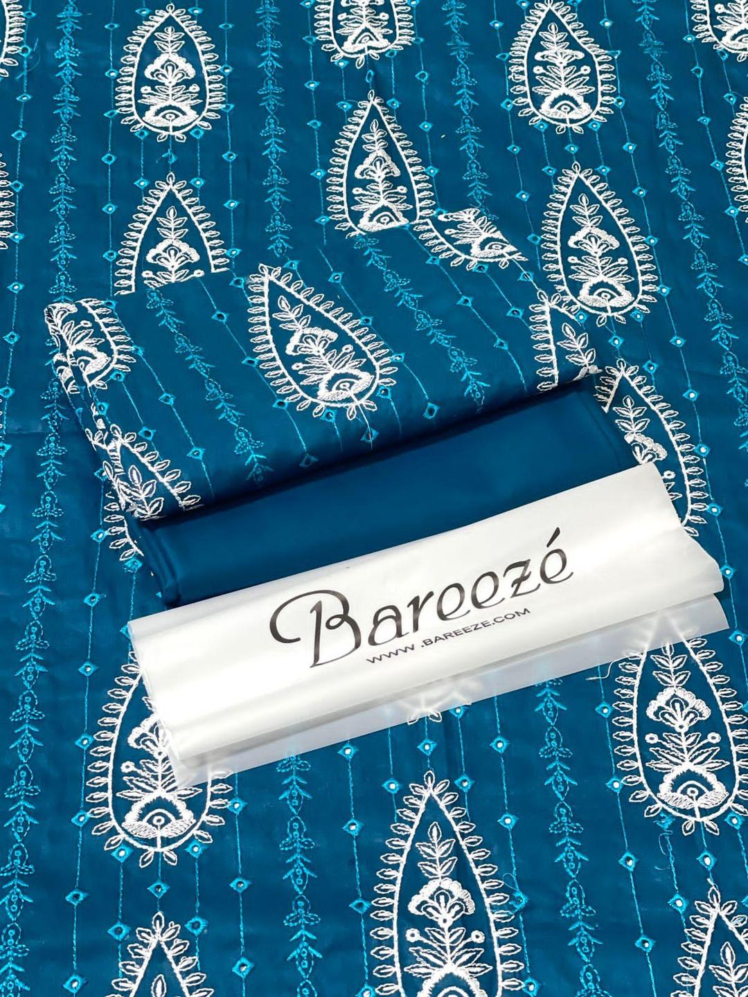 2 Pcs Women's Unstitched Embroidered Suit