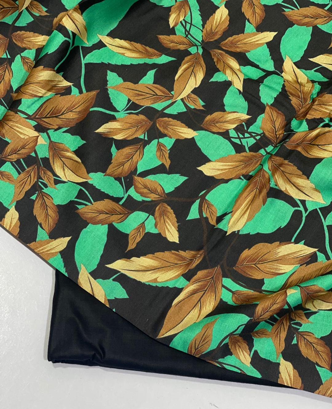 2 Pcs Women's Unstitched Digital Print Suit