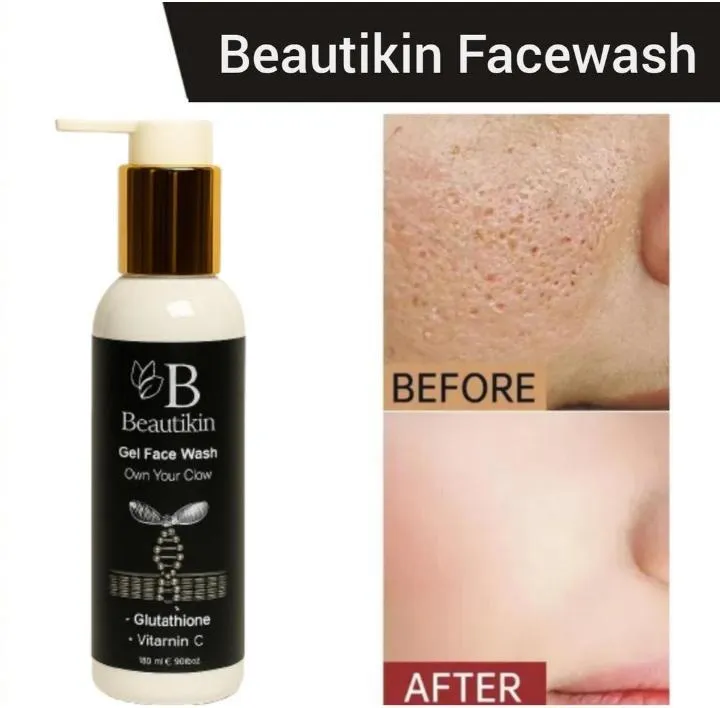 Beautikin Brightening Gel Face Wash Visible Results In 7 Days 