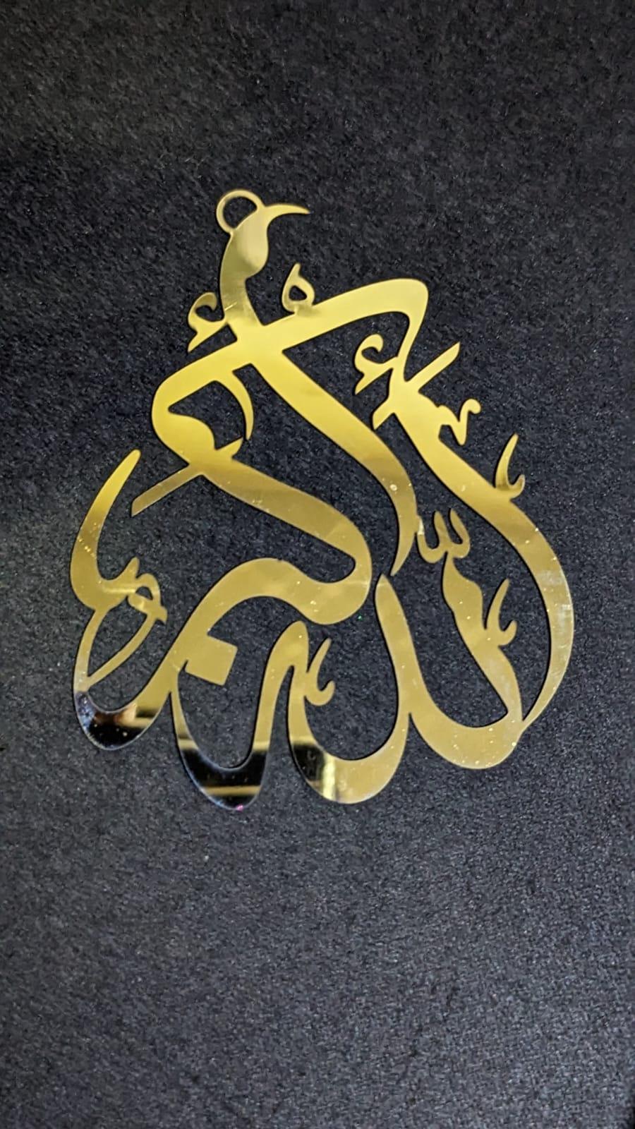 Stylish Golden Hanging Dashboard Decoration - 1 Pc Easy Installation