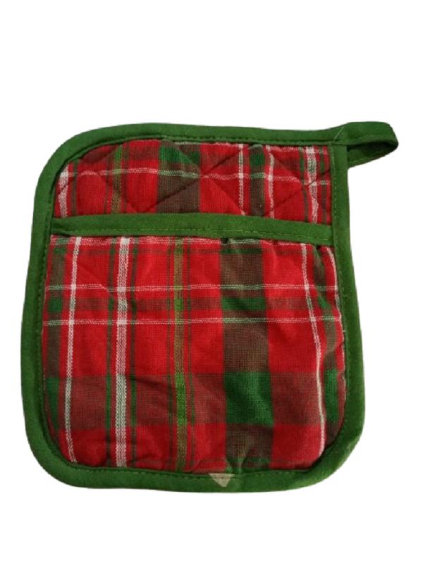 Multicolor Cotton Oven Mitts - 2 Pcs of Plain Comfort