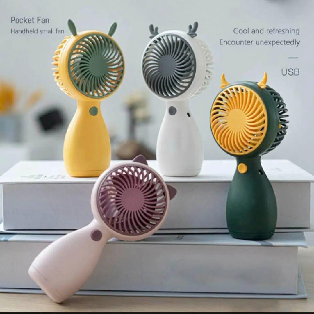 Rechargeable Animal Ears Fan Multicolor Portable