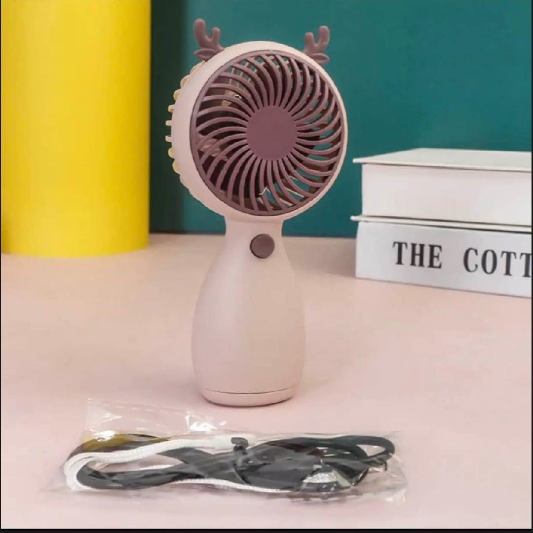 Rechargeable Animal Ears Fan Multicolor Portable