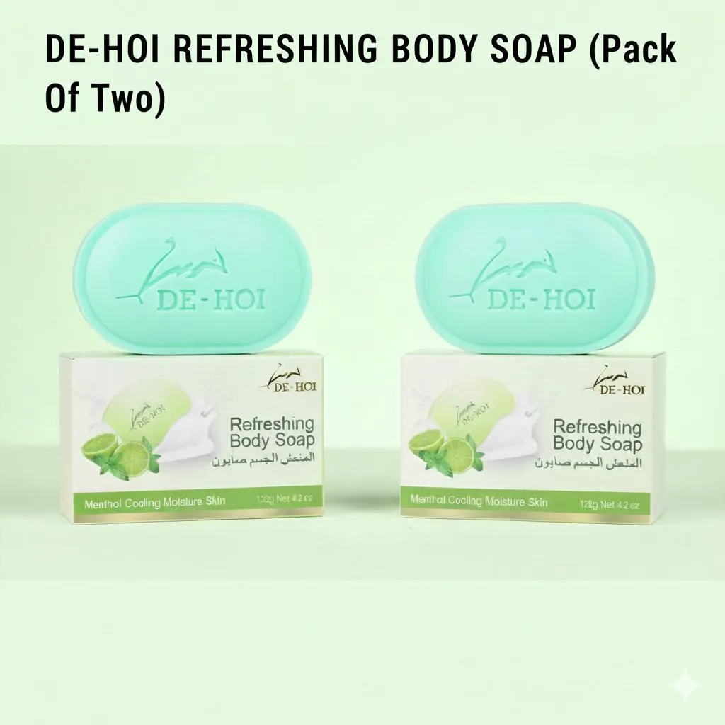 Exfoliating Soap for Sensitive Skin - 2 Pcs for Deep Cleansing & Dead Skin Removal