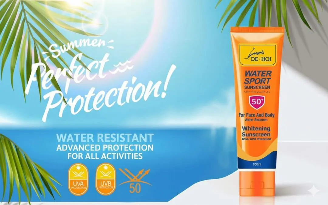 100ml Sunblock with Anti-Aging and UV Protection - 1 Pcs