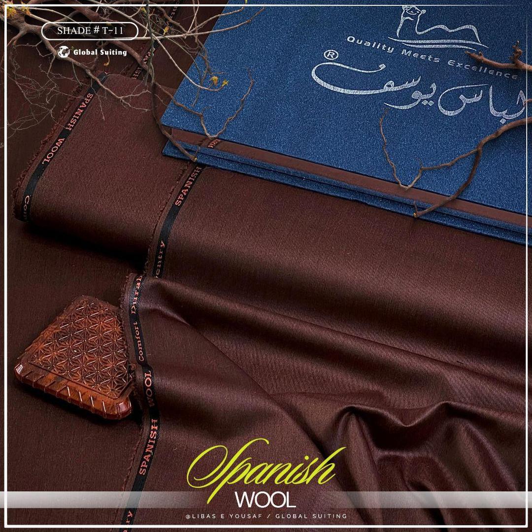 Men’s Unstitched Wool Plain Suit