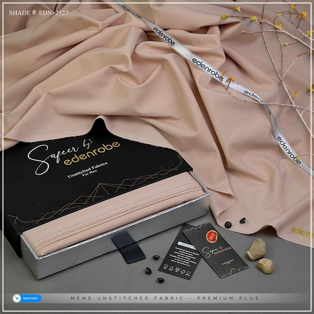 Men’s Unstitched Wash And Wear Plain Suit