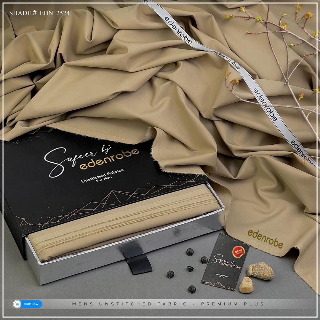 Men’s Unstitched Wash And Wear Plain Suit