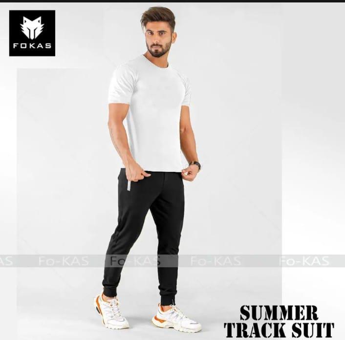 Men's Cotton Printed Track Suit - 2 Pcs Ensemble